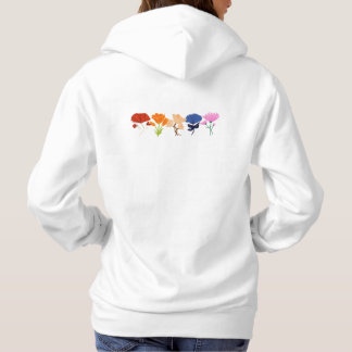 Sweat à capuche avec motif floral
