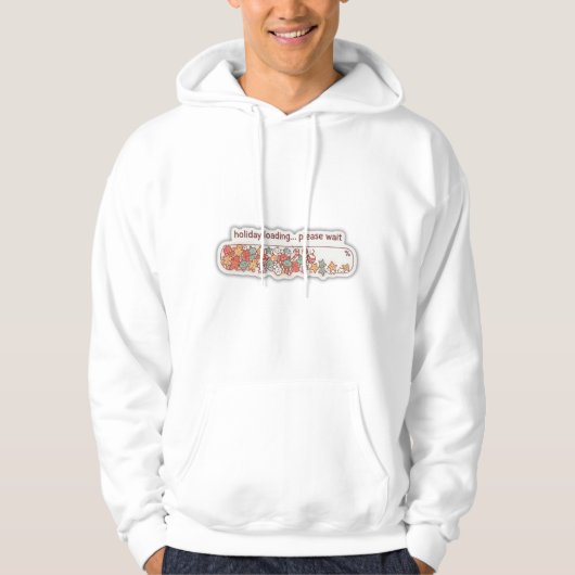 Sweat à capuche barre de progression Noël Chargeme (Devant)