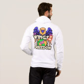 Sweat à capuche Bella+Canvas pour hommes (Dos entier)