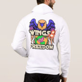 Sweat à capuche Bella+Canvas pour hommes (Dos)