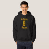 Sweat à capuche Bitcoin règne couronne Crypto (Devant entier)