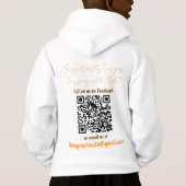 Sweat à capuche BLEEGRAPHICS Logo Enfants (Dos)