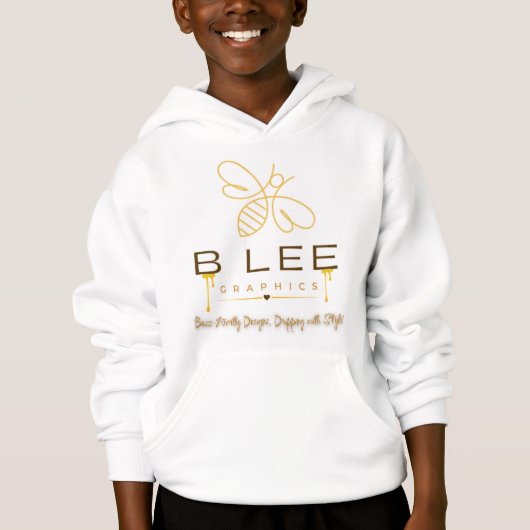 Sweat à capuche BLEEGRAPHICS Logo Enfants (Devant)