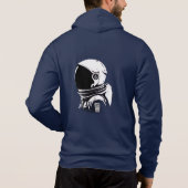 Sweat à capuche bleu pour hommes et femmes – Coton (Dos)