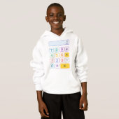 Sweat à capuche calculatrice de maths mignon pour (Devant entier)