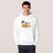 Sweat à capuche canard dessin animé drôle (Devant entier)