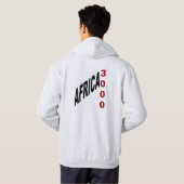 Sweat à capuche cendre AFRICA 3 000 (Dos entier)