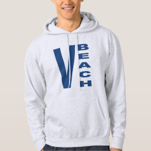 Sweat à capuche cendre pour homme VIRGINIA BEACH