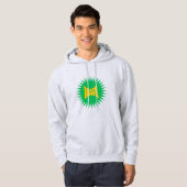 Sweat à capuche cendre  SUN  BRASIL (Devant entier)