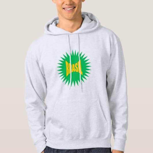 Sweat à capuche cendre  SUN  BRASIL (Devant)