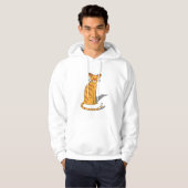 Sweat à capuche chat orange (Devant entier)