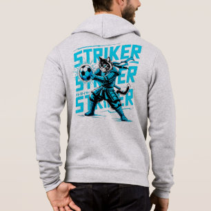 Sweat à capuche chat samouraï cyber électrique - P