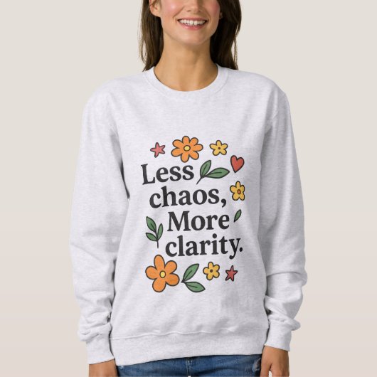Sweat à capuche citation positive pour femmes – Mo (Devant)