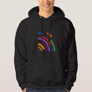 Sweat à capuche Coloré à vague de signal | T-shirt