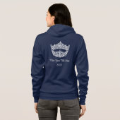 Sweat à capuche couronne de style Miss America (Dos entier)