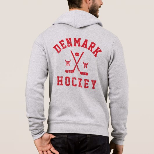 Sweat à capuche Danemark Hockey sur glace (Dos)