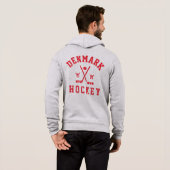 Sweat à capuche Danemark Hockey sur glace (Dos entier)