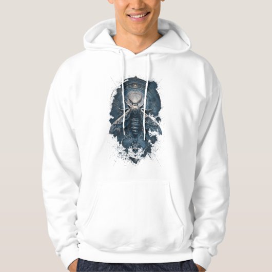 Sweat à capuche Dark Mystic Moth Witchy Grunge (Devant)