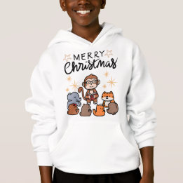 "Sweat à capuche de dessin animé de Noël mignon po