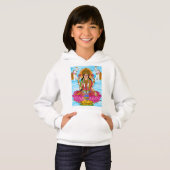 Sweat à capuche de la déesse Lakshmi (Devant entier)