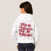 Sweat à capuche design Cœur Cutsey (Dos entier)