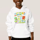 Sweat à capuche drôle de blague de maths pour l'éc (Devant)