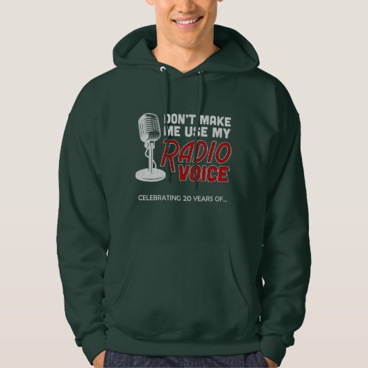 Sweat à capuche du 20e anniversaire des hommes de (Devant)