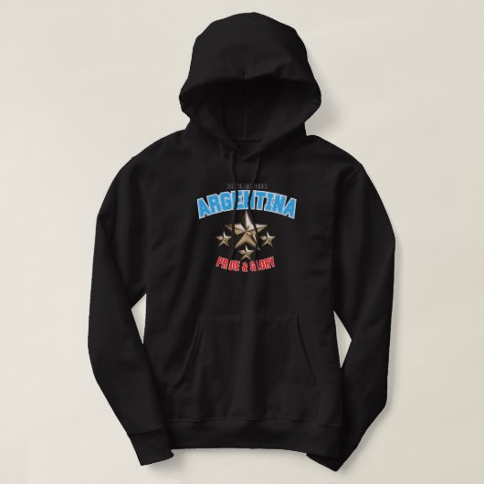 Sweat à capuche édition fierté nationale Argentine (Design devant)