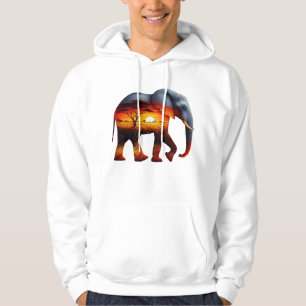 Sweat à capuche Éléphant d'Afrique