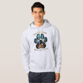 Sweat à capuche empreinte de patte de camping pour (Devant entier)