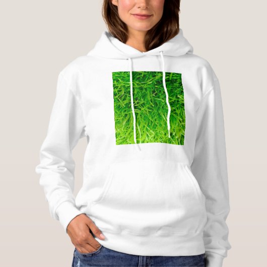 Sweat à capuche en herbe pour femmes (Devant)