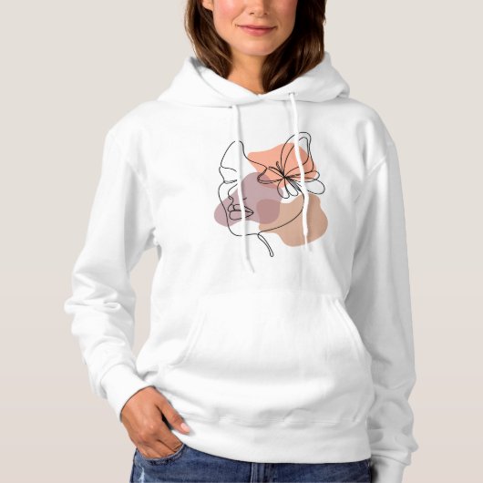 Sweat à capuche esthétique (Devant)