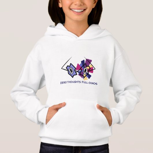 Sweat à capuche Filles Zero Thoughts Full Chaos - (Devant)