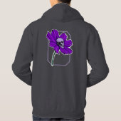Sweat à capuche fleur de crâne (Dos)
