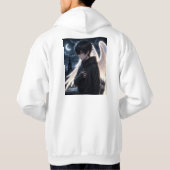 Sweat à capuche graphique avec garçon d'anime et a (Dos)