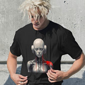 Sweat à capuche graphique cyberpunk Android Cyborg