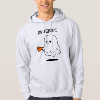 Sweat à capuche graphique fantôme drôle 'Bouh, j'a