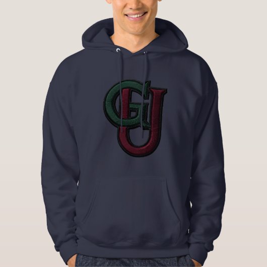 Sweat à capuche graphique Monogramme de l'équipe u (Devant)