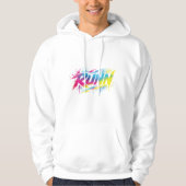 Sweat à capuche graphique RUNN Neon Paint Splatter (Devant)