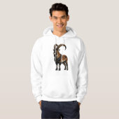 Sweat à capuche graphique sur la faune de Walia Ib (Devant entier)