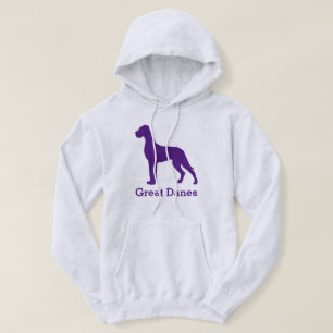 Sweat à capuche Great Dane naturel violet