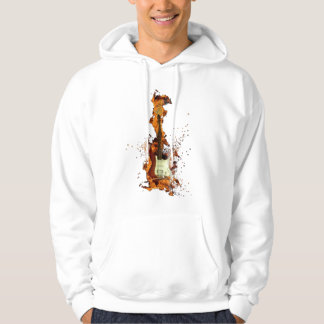 Sweat à capuche Guitare Flamboyante – Style Rock &