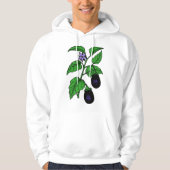 Sweat à capuche homme Aubergine (Devant)
