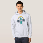 Sweat A Capuche Homme Blanc Basic Surf (Devant entier)