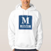 Sweat à capuche homme enseigne de musée (Devant)