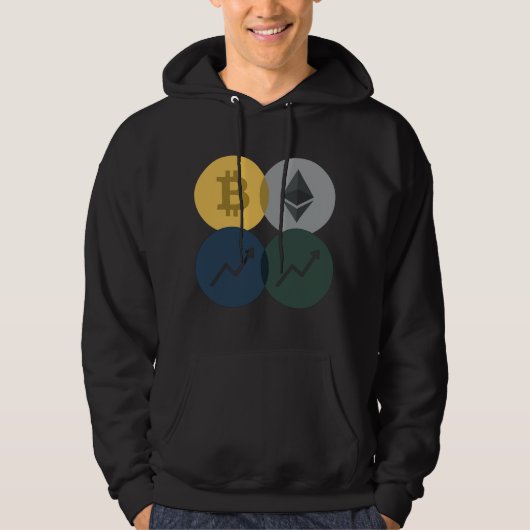 Sweat à capuche Interlocking Crypto Circles Trader (Devant)
