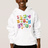 Sweat à capuche Kids Maths Numbers | Jour des nomb (Devant)