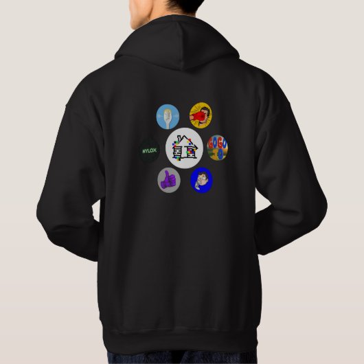Sweat à capuche Logos LagHut et Cie Rembobinage (Dos)