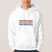Sweat à capuche MAD Poker arc-en-ciel (Devant)