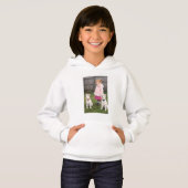 Sweat à capuche mignon pour filles avec fille d'an (Devant entier)